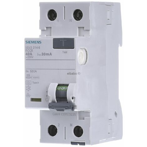 Siemens Sentron - Blocco automatico +differenziale tipo-f 1+neutro curva-c  16a : : Fai da te