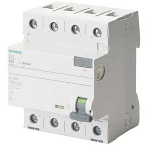Siemens 5SV33443 5SV3344-3 FI-Schutzschalter  F    40 A 0.03 A 400 V