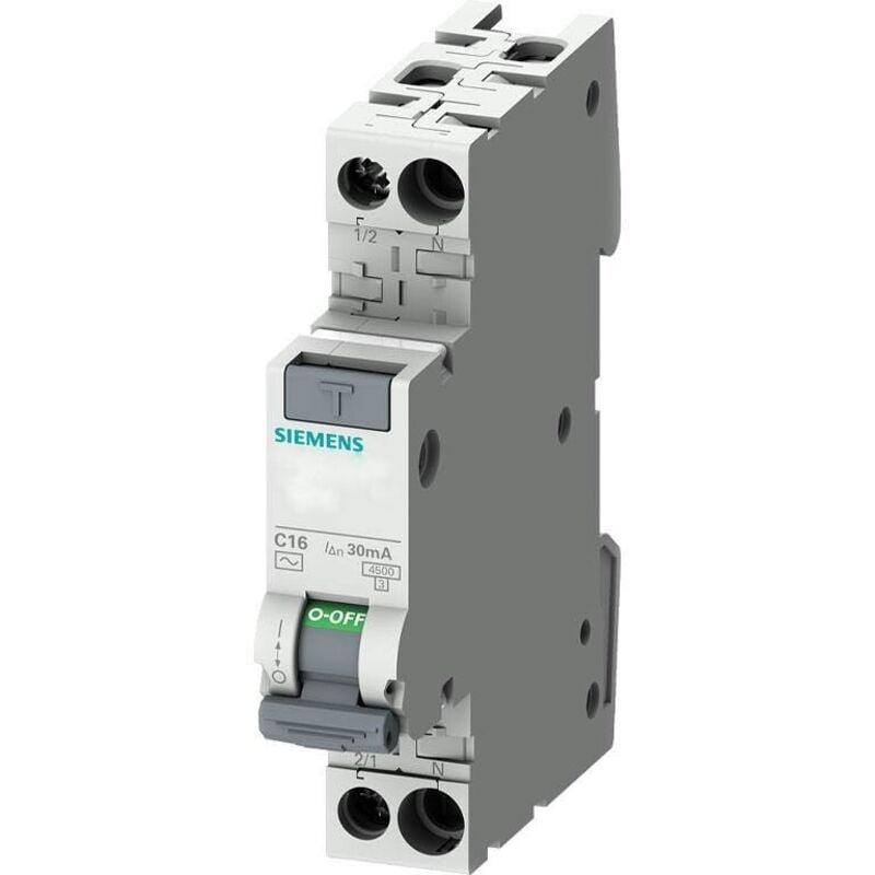 Siemens - disjoncteur compact 1p+n 1.2w 6a - 5sv13131kk06