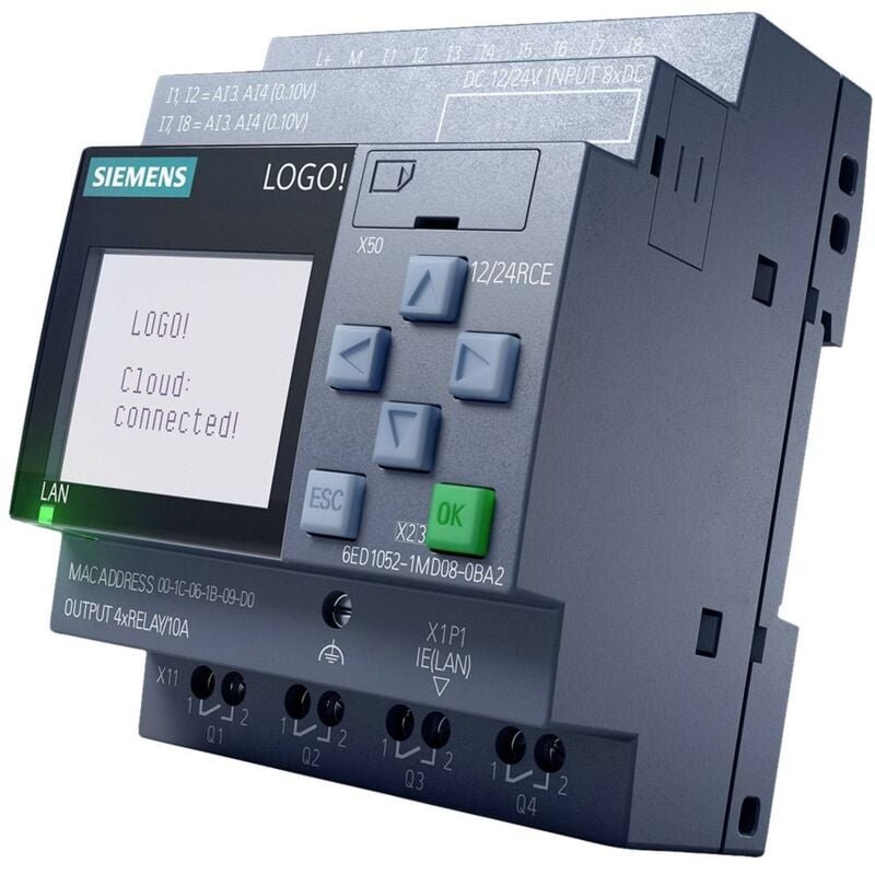 Siemens - 6Ed1052-2Fb08-0Ba2 Module De Commande 115 V/Dc, 230 V/Dc, 115 V/Ac, 230 V/Ac
