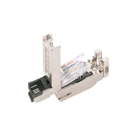 Siemens 6GK1901-1BB10-2AA0 Connettore RJ45 IE FC a innesto 180, RJ45 con collegamento FC, 180 gradi, 1 pz 6GK19011BB102
