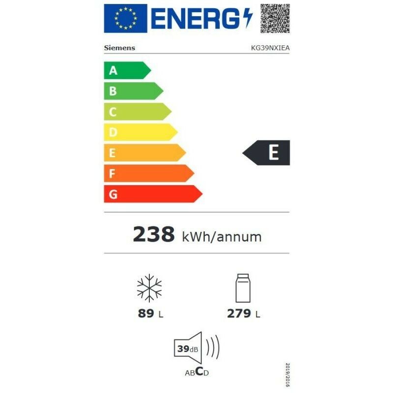 Siemens - g. blanca combi KG39NXIEA nf 203X60X66 inox e oli