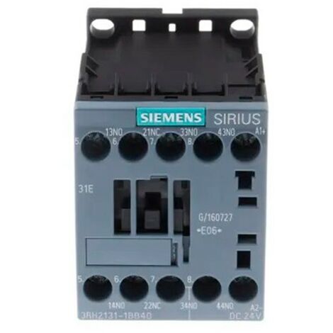 Siemens AUX 3NA+1NC 24VDC 10A relé contactor para S00 3RH21311BB40