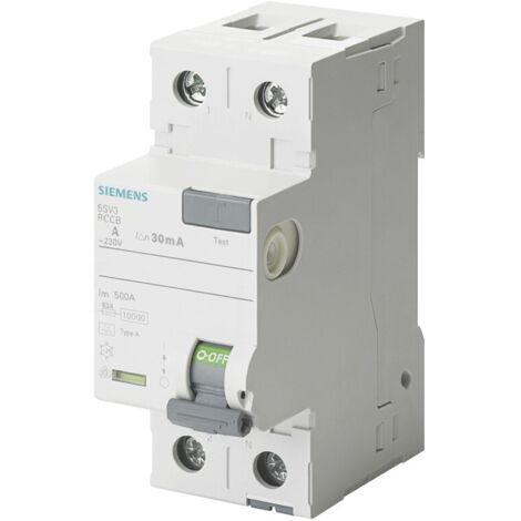 Siemens blocco differenziale 2p 40a 30ma tipo ac 5sm2323-0