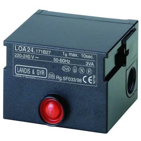 Siemens – Boite de contrôle de chaudière LOA24 171B27 – Détection sous-tension – Surveillance flamme jaune et bleue – Tension 220-240V