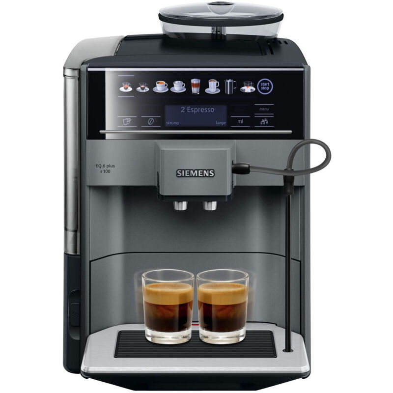 Cafetera Superautomática Eq.6 Plus S100 [Exclusiva Amazon], Acero - Siemens
