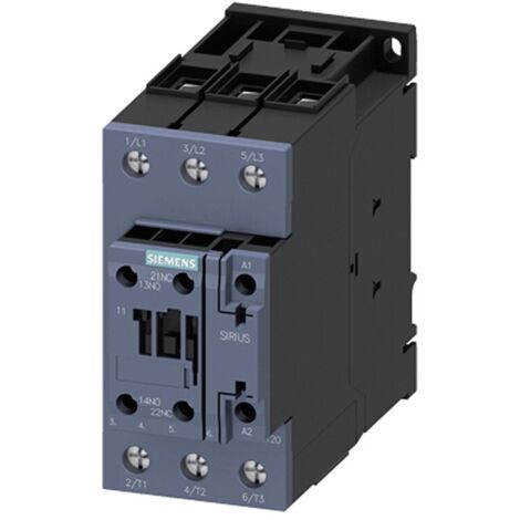 Siemens contactor 3 polos 65A S2 1NO+1NC 230VAC 3RT20371AP00
