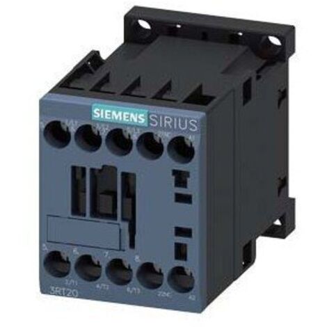 SIEMENS - CONTACTOR AC-3 3KW 400V 1NC CORRIENTE ALTERNA 230V S00 TORNILLO