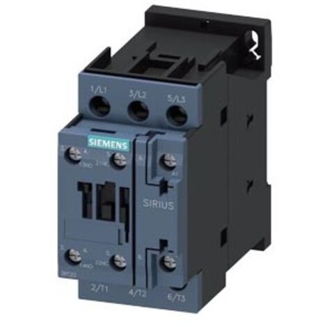 Siemens contattore 3 poli 11kw 1na+1nc grandezza s0 3rt20261ac20