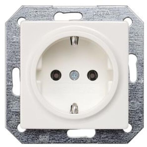 Siemens DELTA i-system SCHUKO-Steckdose, titanweiß, 5UB1511