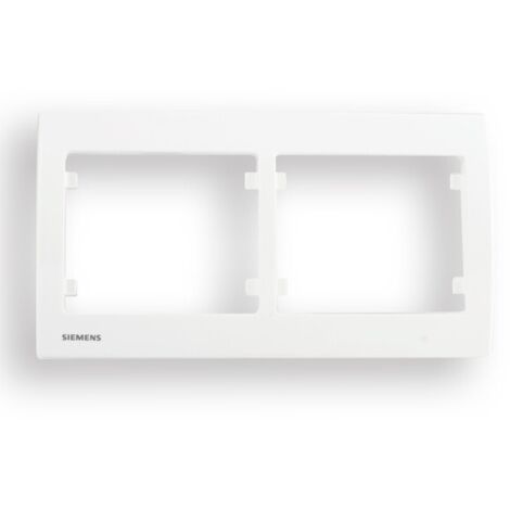 SIEMENS DELTA IRIS PLAQUE DOUBLE HORIZONTALE BLANC SIE266511