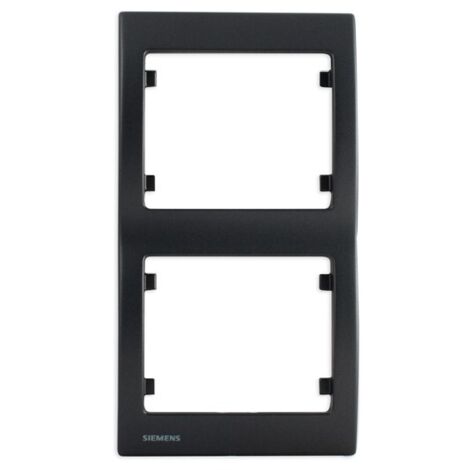 SIEMENS DELTA IRIS PLAQUE DOUBLE VERTICALE ANTHRACITE SIE267020