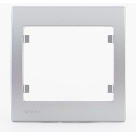 SIEMENS DELTA IRIS PLAQUE SIMPLE SILVER SIE266542