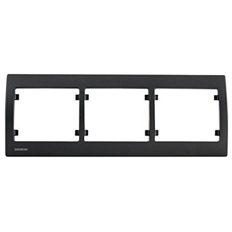 SIEMENS DELTA IRIS PLAQUE TRIPLE HORIZONTALE ANTHRACITE SIE267037
