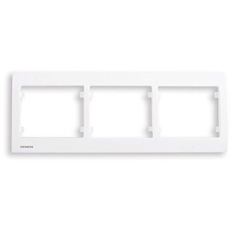 SIEMENS DELTA IRIS PLAQUE TRIPLE HORIZONTALE BLANC SIE266535