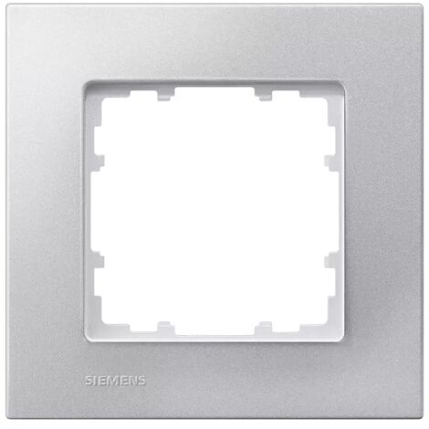 Siemens DELTA miro Rahmen 1-fach Farbe aluminiummetallic Abmessungen 90x 90mm 5TG11111