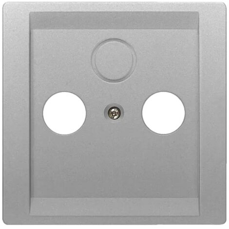 Siemens DELTA style, platinmetallic Antennen-Abdeckungplatte, 68x 68mm 5TG13381