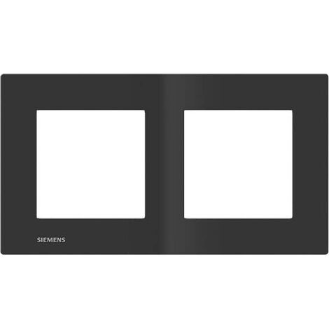SIEMENS DELTA VIVA PLAQUE DOUBLE ANTHRACITE SIE003599