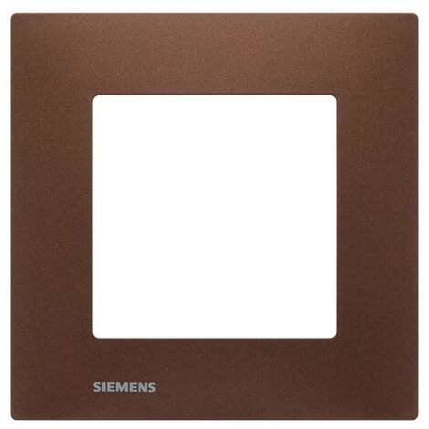 SIEMENS DELTA VIVA PLAQUE SIMPLE MÉTAL MARRON SIE007948