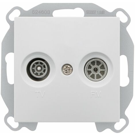 SIEMENS DELTA VIVA PRISE TV FM BLANC SIE004121
