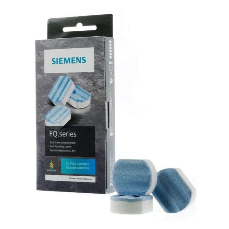 Pastilles détartrantes 2-en-1 (3pcs) d'origine Siemens eq. Séries 00312094 / TZ80002A / 00576693