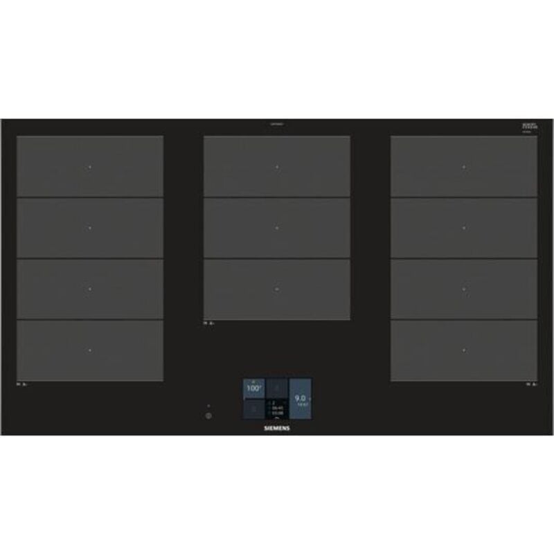 Table de cuisson à induction 90cm 5 feux 11100w flexinduction noir Siemens ex975kxw1e