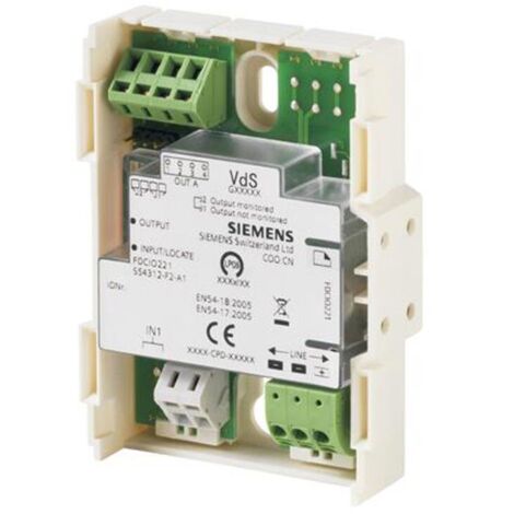 Siemens FDCIO221 1 módulo de entrada/salida direccionado 12-33V CC S54312-F2-A1