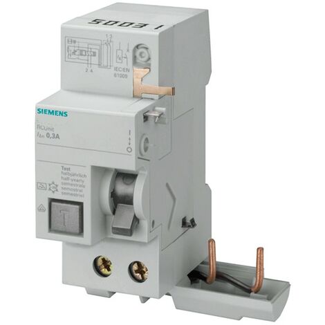 Siemens FI-Block 2P 40A 30mA AC Typ 2 Module für 5SL6-5SL4 5SM23230