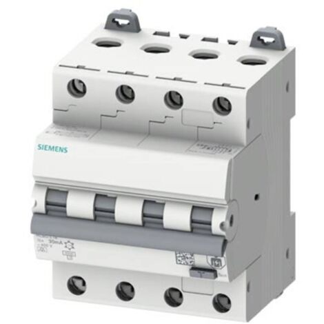 Siemens FI LS 4P C16 6KA 30mA Interruttore Differenziale Bianco