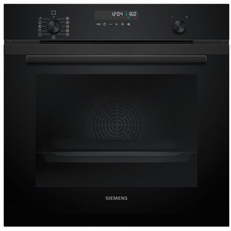 Siemens – Four encastrable chaleur tournante 71L – Nettoyage pyrolysé – Classe A+ – 8 modes de cuisson – Porte froide 4 vitres – Inox noir profond - HB278GEB7F