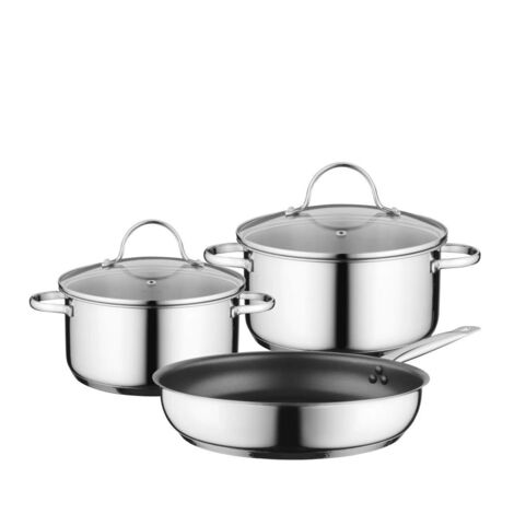Siemens HZ9SE030 set di pentole 3 pezzi RVS