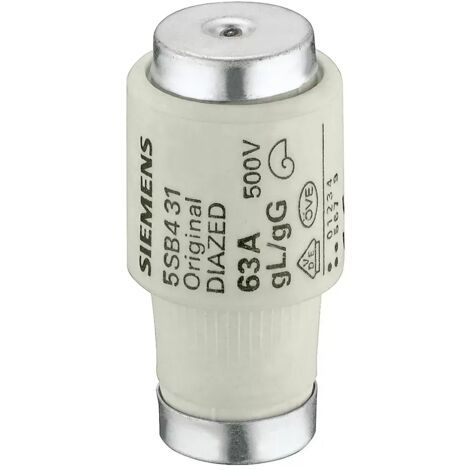 Siemens Indus.Sector Diazed-Sicherungseinsatz gG DIII 63A 500V 5SB4311
