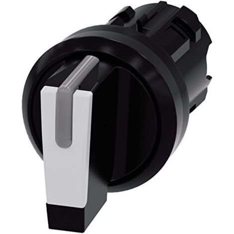 Siemens Indus.Sector Knebelschalter 22mm, rund, schwarz 3SU1002-2BN60-0AA0