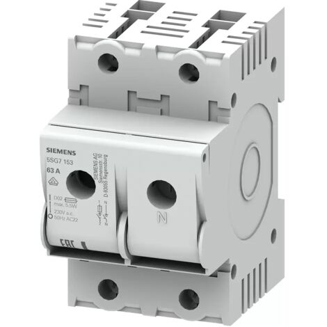 Siemens Indus.Sector Neozed-Lasttrennschalter D02,1-pol.+N,T=70mm 5SG7153