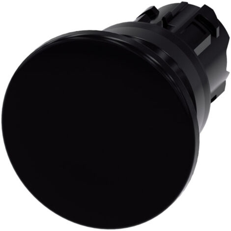 Siemens Indus.Sector Pilzdrucktaster 22mm, rund, schwarz 3SU1000-1BD10-0AA0