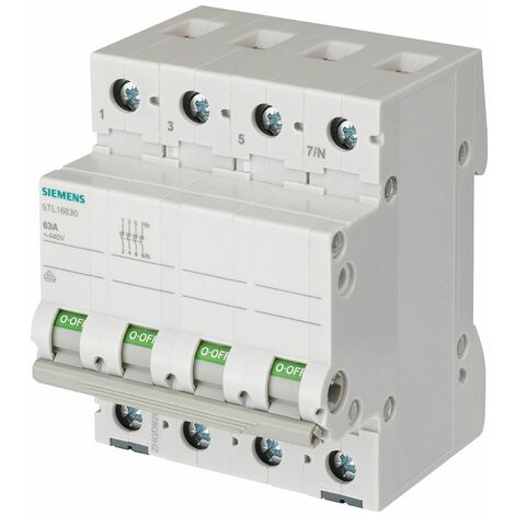 Siemens Interrupteur d'isolement 5TL1640-0 Série 5TL, 3P, 40A 5TL 4 Modules