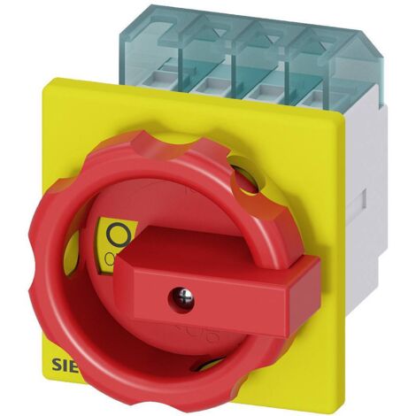 Siemens Interrupteur sectionneur électrique rouge et jaune