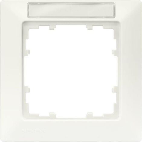 Siemens Interruttore 1 parte Telaio di copertura Delta Bianco 5TG25511 1 pz.