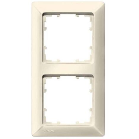 Siemens Interruttore 2 vie Telaio di copertura Delta Bianco 5TG25820