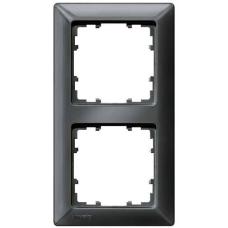 Siemens Interruttore 2 vie Telaio di copertura Delta Carbone 5TG25526