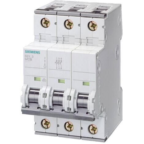 Siemens Interruttore automatico 400V 10kA, 3 poli, C, 25A, T=70mm, 5SY43257