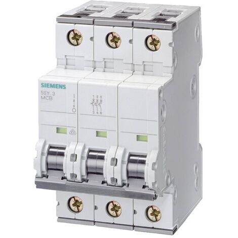 Siemens Interruttore automatico 400V 10kA, 3 poli, C, 32A, T=70mm, 5SY43327