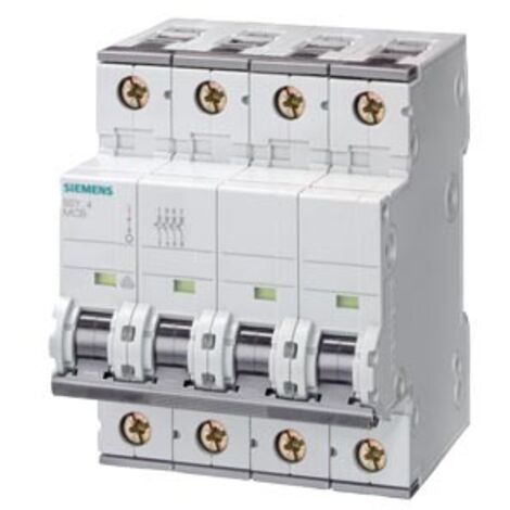 Siemens interruttore magnetotermico 4p curva d 63a 10ka 5sy4463-8
