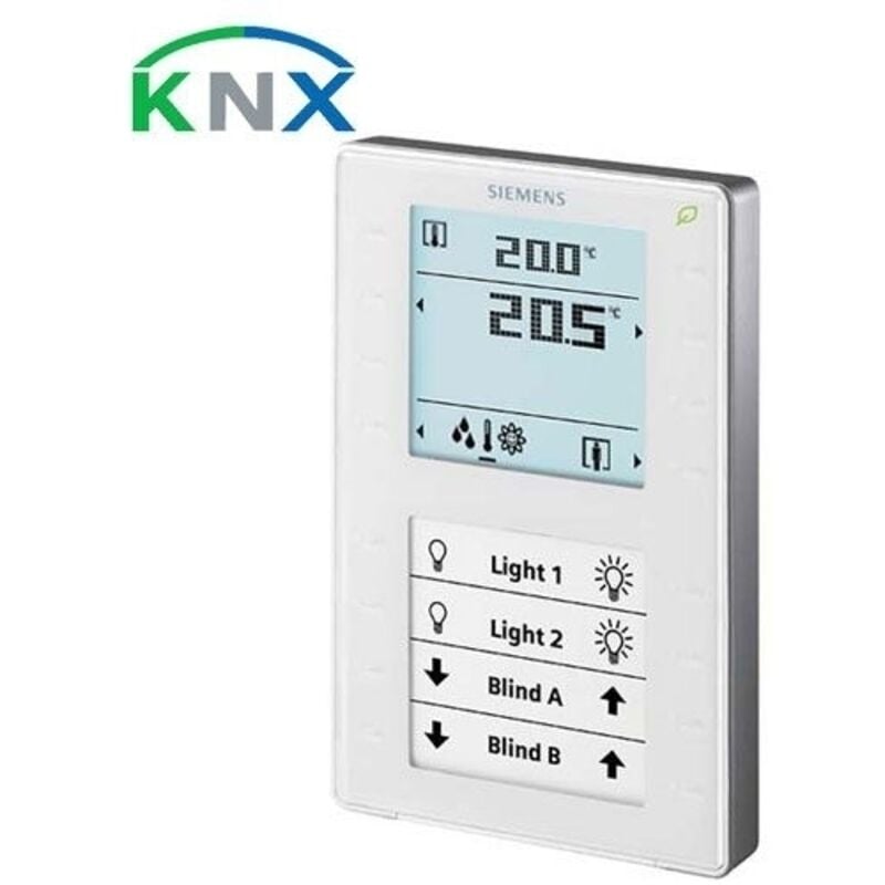 Siemens Knx Appareil D&039,Ambiance Avec Écran LCD Et Sonde - Qmx3.P37