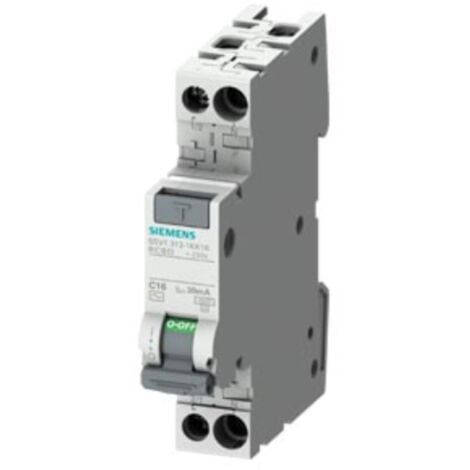 Siemens kompakt-leitungsschutzschalter 1p+n 1.2w 6a - 5sv13131kk06