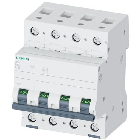 Siemens Leitungsschutzschalter 40A 4P 10KA Klasse D 4 Pole 4 Module 5SL44408