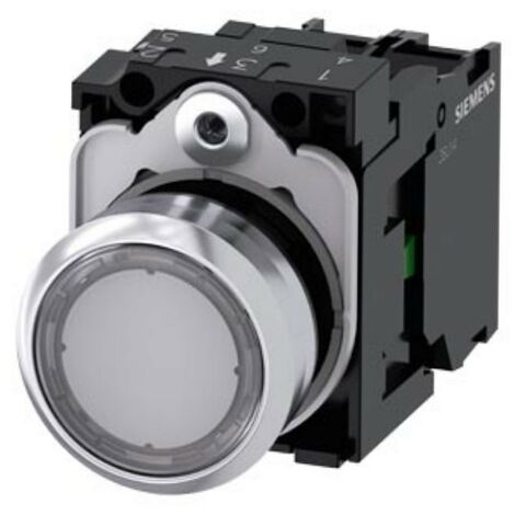 Siemens leuchtende transparente Drucktaste 22mm LED 24V 3SU11520AB701BA0