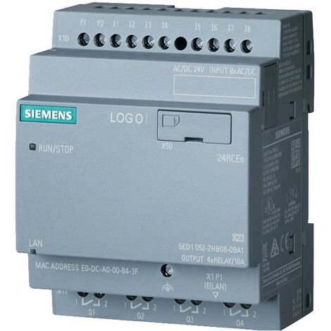 Siemens LOGO 24RCEO 8DI/4DO 400 Blocchi 6ED10522HB080BA1