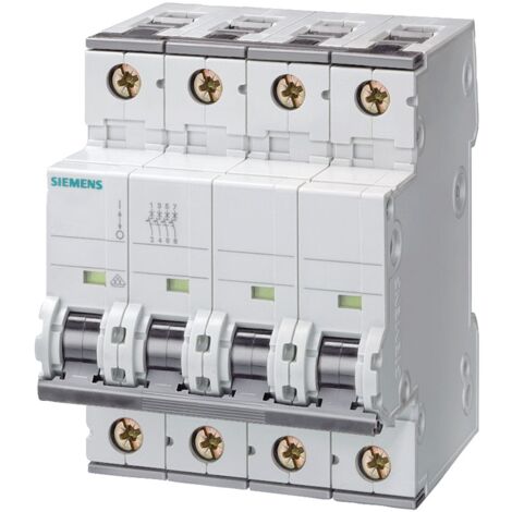 Siemens LS-Schalter 4P 10A 15kA C-Typ 4 Module 5SY74107