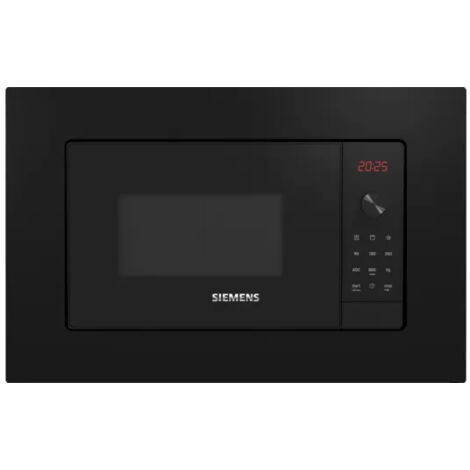 Siemens – Micro-onde combiné encastrable 20 L 800 W – Écran LED – Commande rotative et tactile – Noir